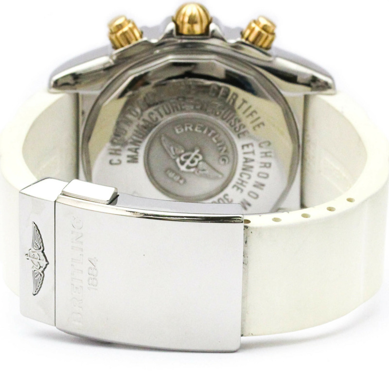 百年靈 Chronomat Evolution 18K 金鋼男錶 B13356 拋光-4