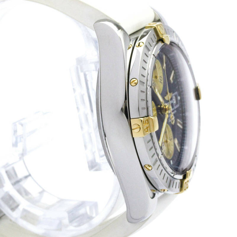 百年靈 Chronomat Evolution 18K 金鋼男錶 B13356 拋光-7