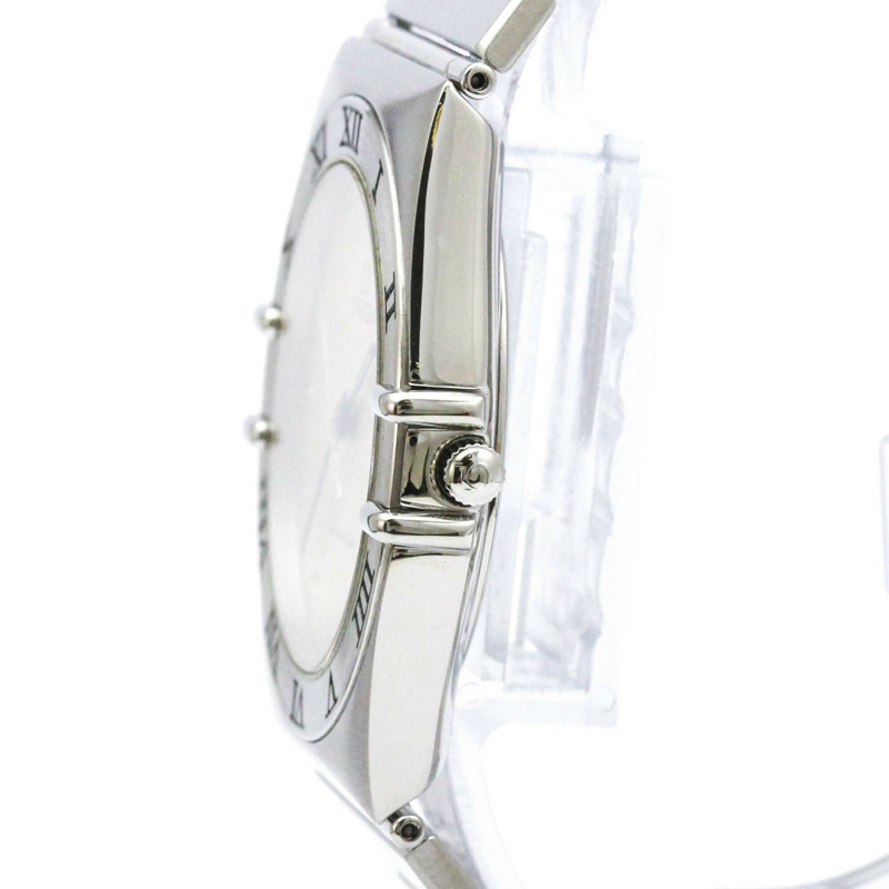 歐米茄星座系列不鏽鋼石英男士腕錶 396.1070 拋光款-3