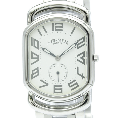 愛馬仕 Rally 系列不鏽鋼石英男士腕錶 RA1.810 拋光款