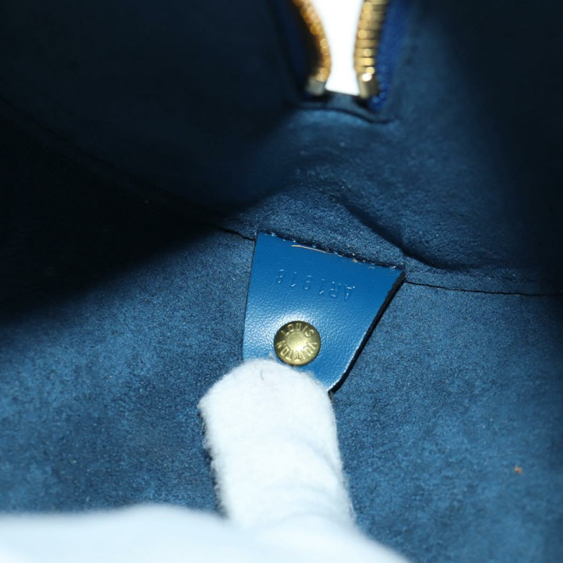 【日本直送】路易威登 Epi Soufflot 手提包 藍色 M52225 LV 正品 171029A-10