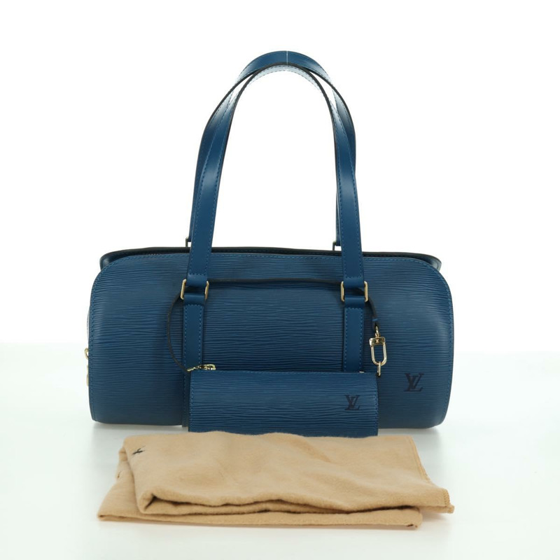 【日本直送】路易威登 Epi Soufflot 手提包 藍色 M52225 LV 正品 171029A-11