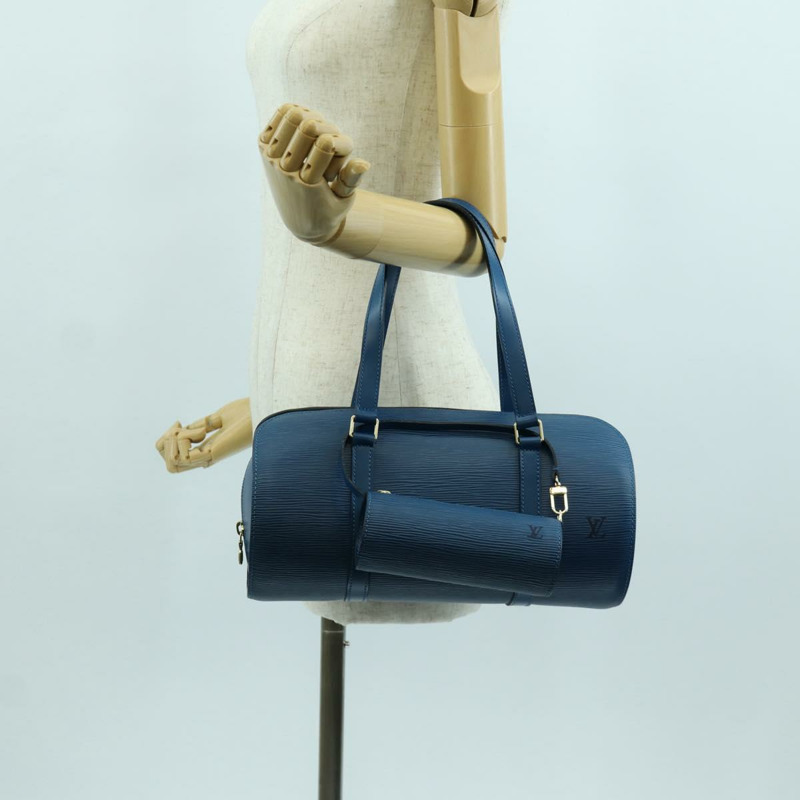 【日本直送】路易威登 Epi Soufflot 手提包 藍色 M52225 LV 正品 171029A-26