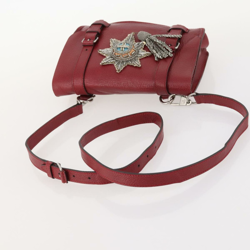 【日本直送】GUCCI 紅色銀色皮革單肩包 484676 正品 168926A-6