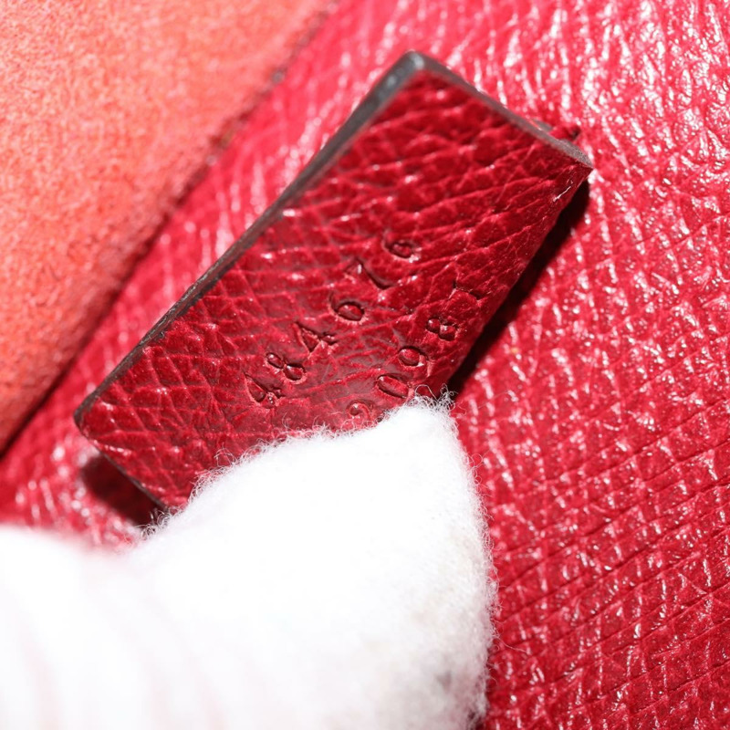 【日本直送】GUCCI 紅色銀色皮革單肩包 484676 正品 168926A-10