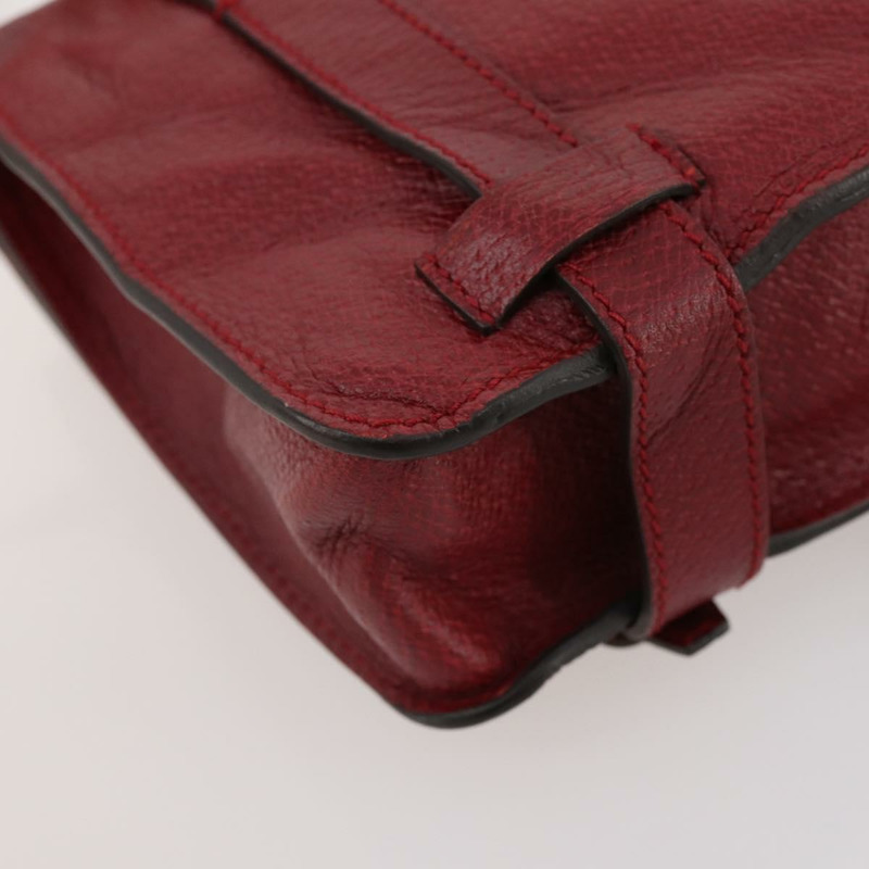 【日本直送】GUCCI 紅色銀色皮革單肩包 484676 正品 168926A-16