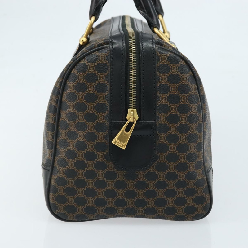 【日本直送】CELINE Macadam帆布迷你波士頓包 PVC皮革 黑色金色 正品 am10759V-2