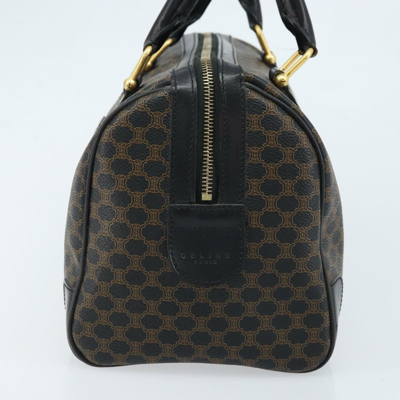 【日本直送】CELINE Macadam帆布迷你波士頓包 PVC皮革 黑色金色 正品 am10759V-3