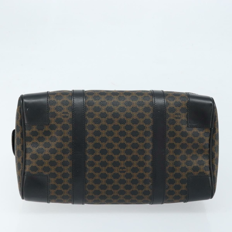 【日本直送】CELINE Macadam帆布迷你波士頓包 PVC皮革 黑色金色 正品 am10759V-4