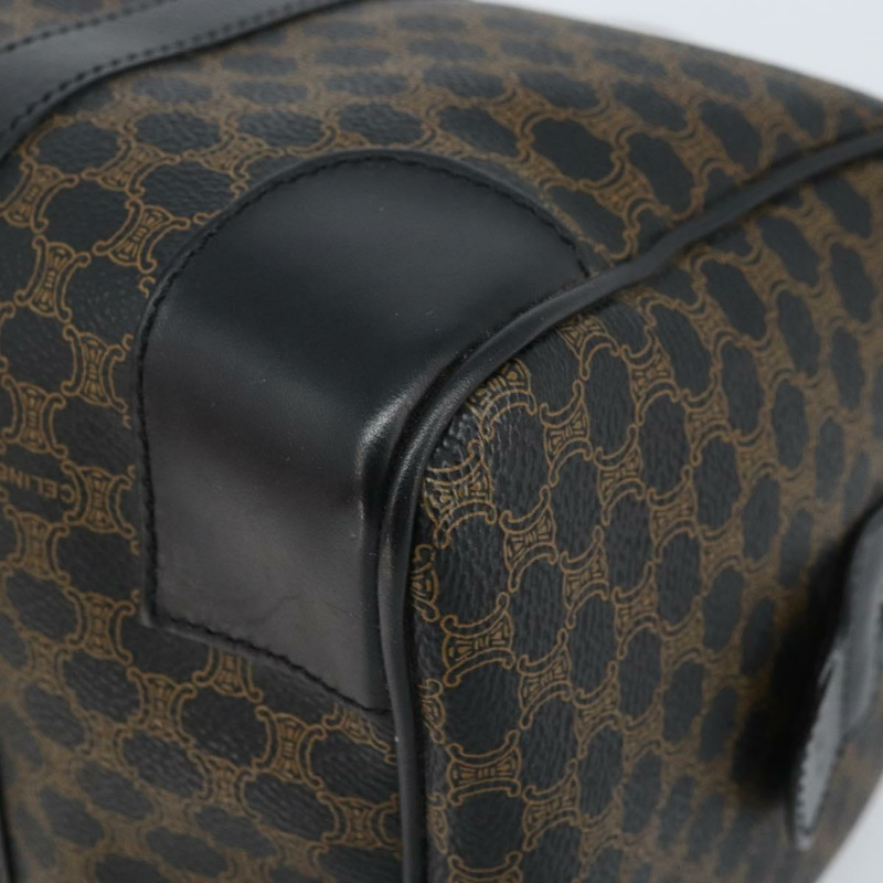 【日本直送】CELINE Macadam帆布迷你波士頓包 PVC皮革 黑色金色 正品 am10759V-7