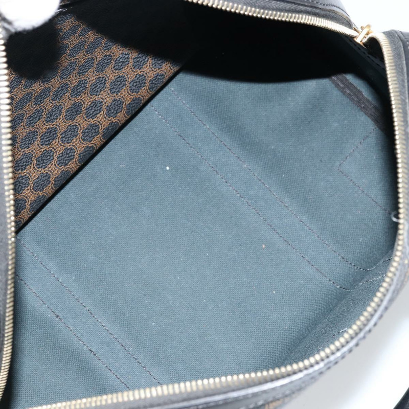 【日本直送】CELINE Macadam帆布迷你波士頓包 PVC皮革 黑色金色 正品 am10759V-9