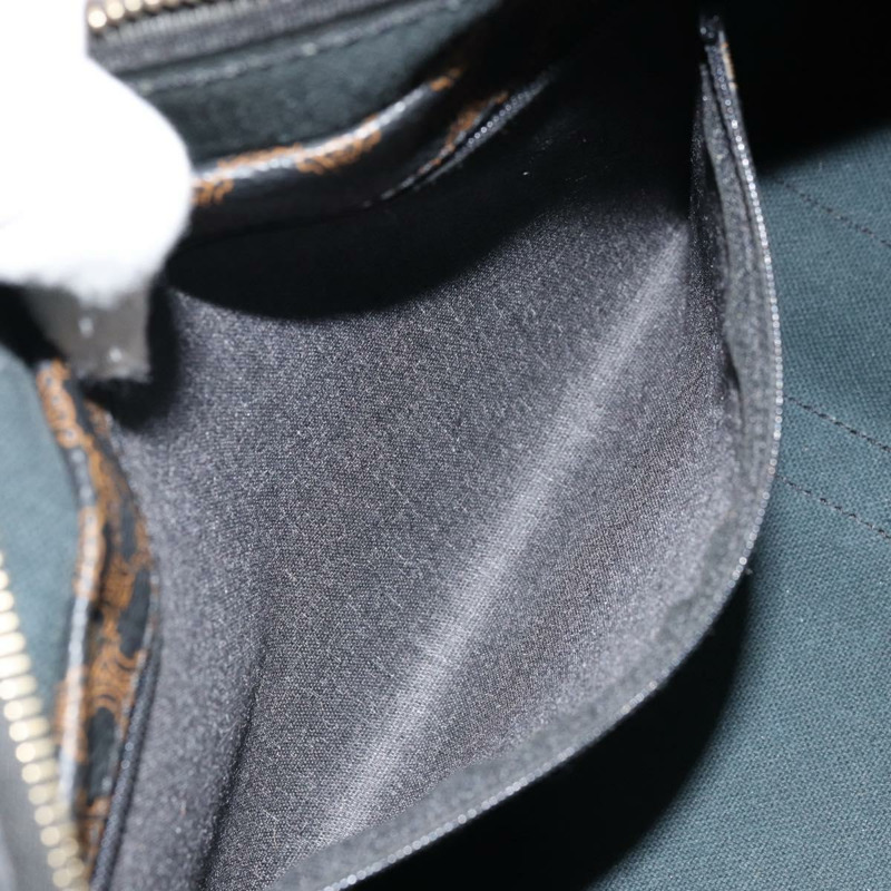 【日本直送】CELINE Macadam帆布迷你波士頓包 PVC皮革 黑色金色 正品 am10759V-10