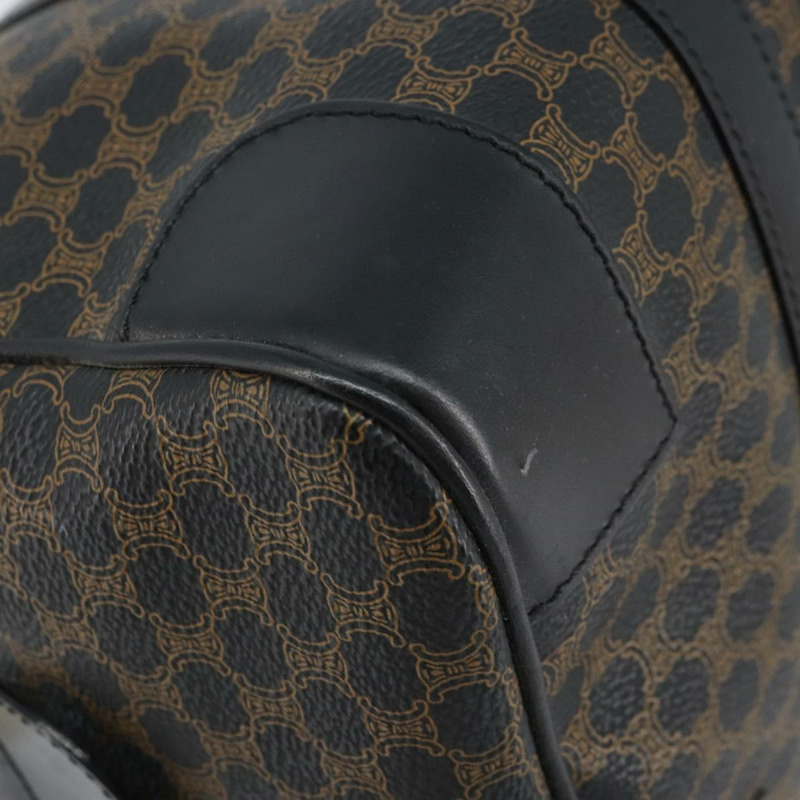 【日本直送】CELINE Macadam帆布迷你波士頓包 PVC皮革 黑色金色 正品 am10759V-14