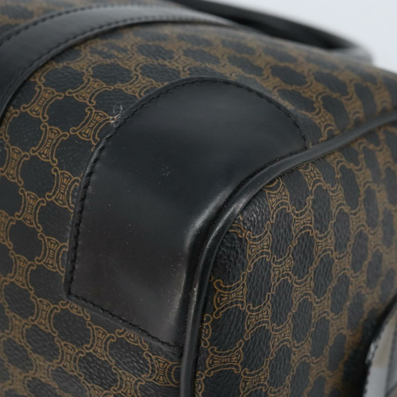 【日本直送】CELINE Macadam帆布迷你波士頓包 PVC皮革 黑色金色 正品 am10759V-15