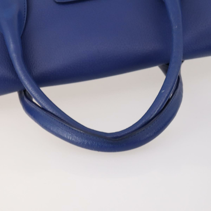 【日本直送】PRADA 手提包 皮革帆布 兩用 藍色金色 正品 BA10762-7