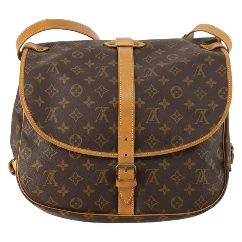 【日本直送】路易威登 Monogram Saumur 35 肩背包 M42254 LV Auth ki6465-1