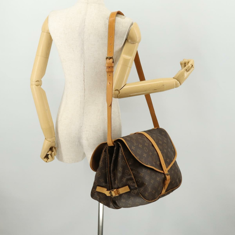 【日本直送】路易威登 Monogram Saumur 35 肩背包 M42254 LV Auth ki6465-26
