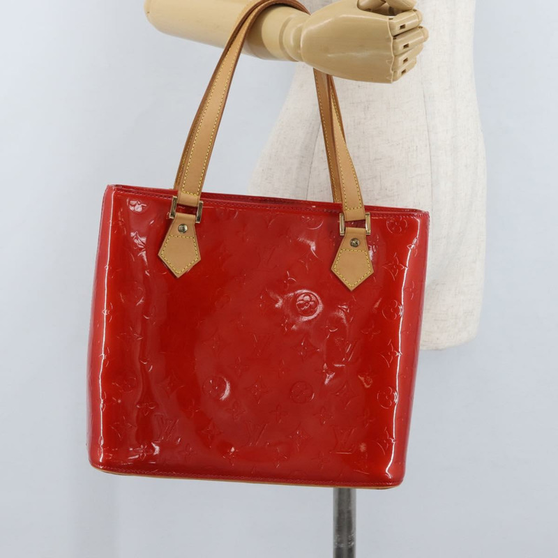 【日本直送】路易威登 Monogram Vernis Houston 手提包 紅色 M91092 LV 正品 ki6445-23