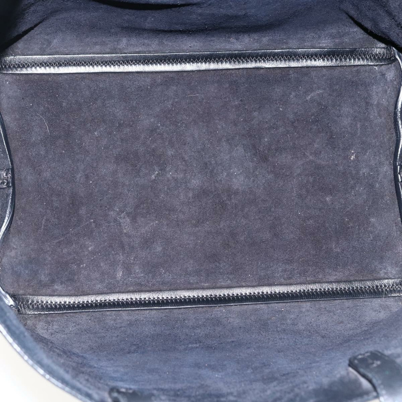 【日本直送】CELINE 鉚釘手提包 皮革 黑色 銀色 Auth mr2054-11