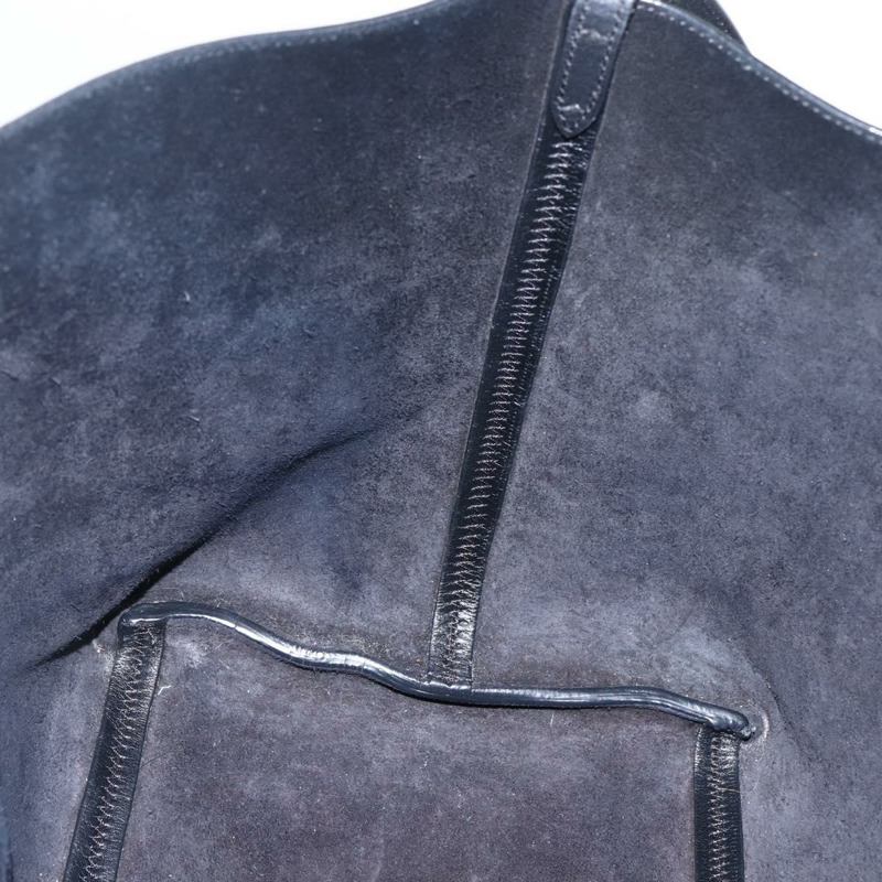 【日本直送】CELINE 鉚釘手提包 皮革 黑色 銀色 Auth mr2054-16