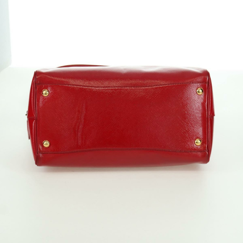 【日本直送】PRADA 手提包 Safiano 皮革 2way 紅色金色 Auth mr2038-4