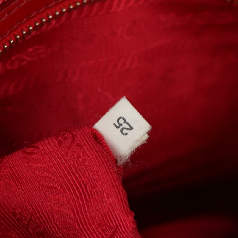 【日本直送】PRADA 手提包 Safiano 皮革 2way 紅色金色 Auth mr2038-11
