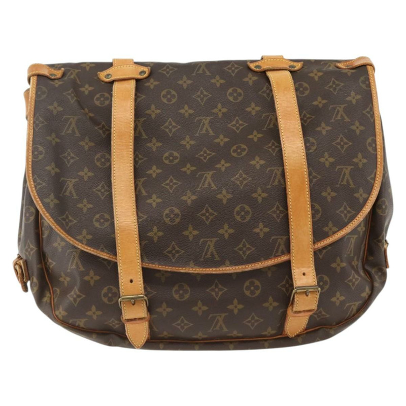 【日本直送】路易威登 Monogram Saumur 43 肩背包 M42252 LV Auth 166833A-1