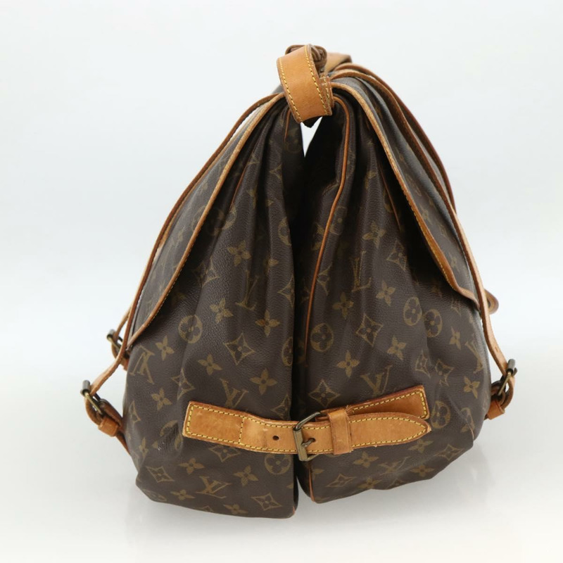 【日本直送】路易威登 Monogram Saumur 43 肩背包 M42252 LV Auth 166833A-2