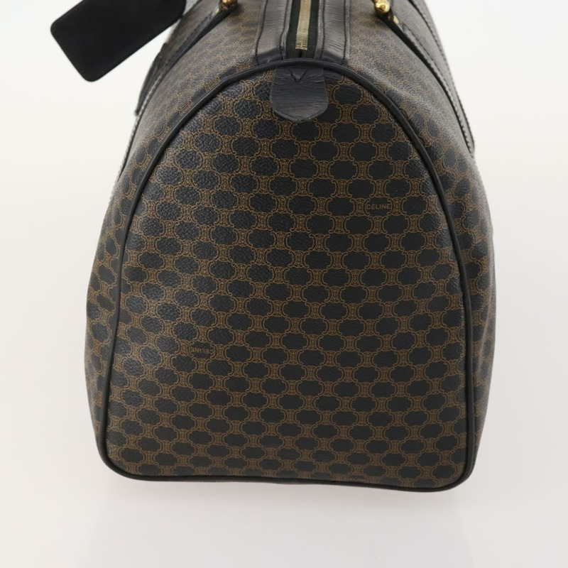 【日本直送】CELINE Macadam帆布波士頓包 PVC皮革 黑色 金色 Auth mr2010-2