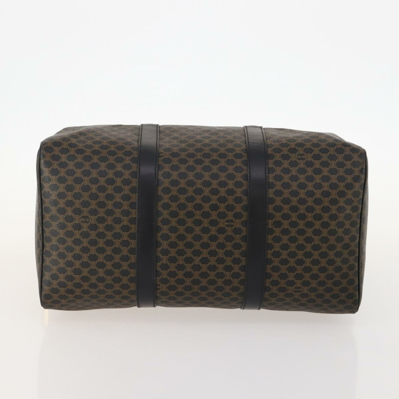 【日本直送】CELINE Macadam帆布波士頓包 PVC皮革 黑色 金色 Auth mr2010-4