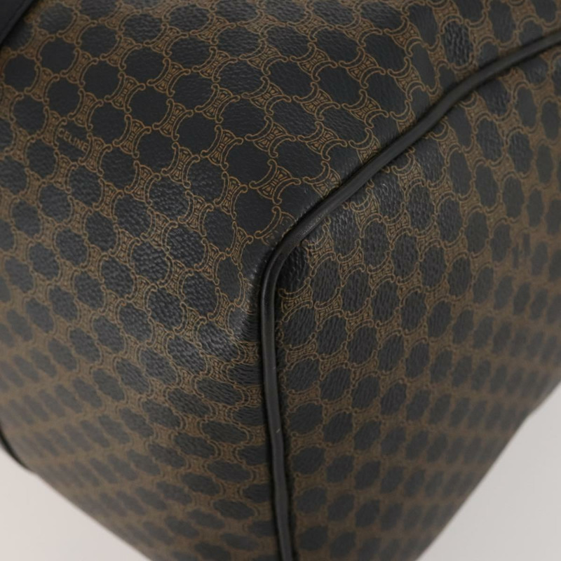 【日本直送】CELINE Macadam帆布波士頓包 PVC皮革 黑色 金色 Auth mr2010-8