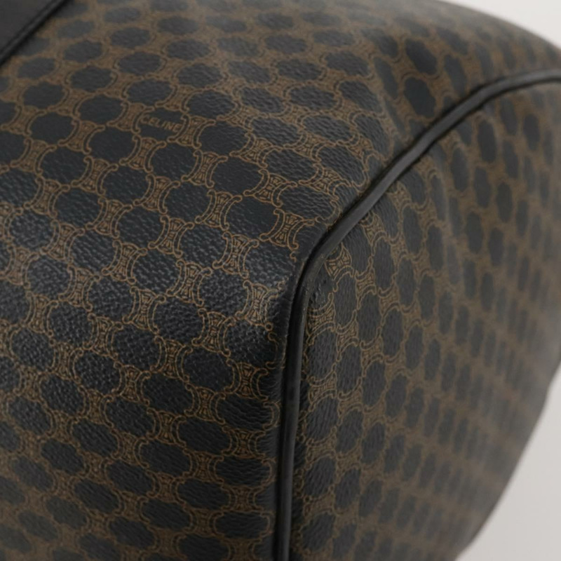 【日本直送】CELINE Macadam帆布波士頓包 PVC皮革 黑色 金色 Auth mr2010-14