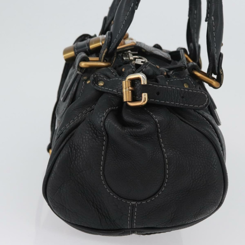 【日本直送】Chloe Paddington 手提包，黑色金色銀色真皮款，正品 am10875SAV-2