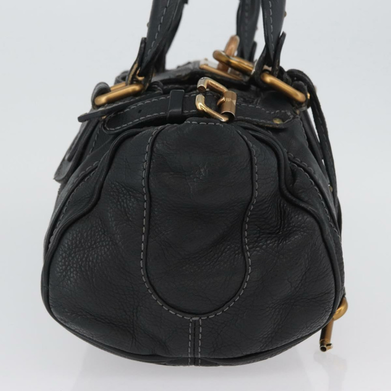 【日本直送】Chloe Paddington 手提包，黑色金色銀色真皮款，正品 am10875SAV-3