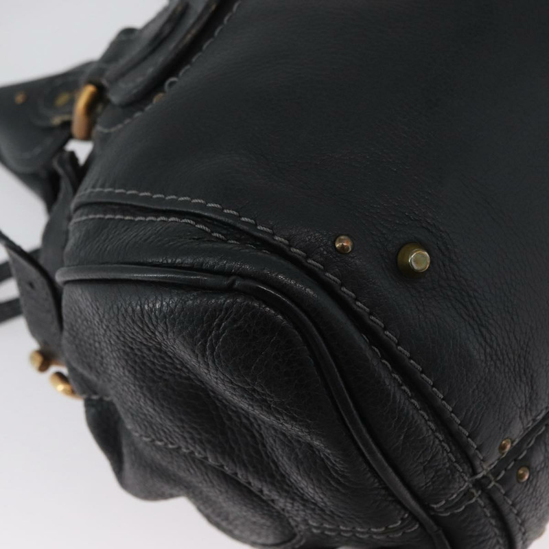 【日本直送】Chloe Paddington 手提包，黑色金色銀色真皮款，正品 am10875SAV-7