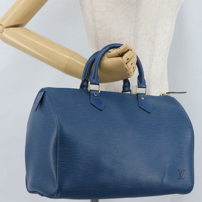 【日本直送】路易威登 Epi Speedy 30 手提包，托萊多藍，M43005，LV 正品，貨號 172100A-20