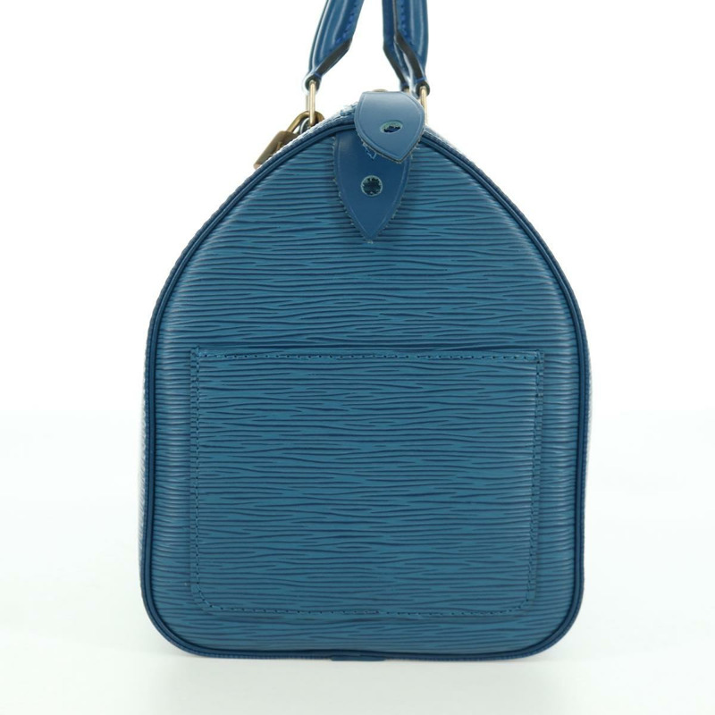 【日本直送】路易威登 Epi Speedy 30 手提包，托萊多藍，M43005，LV 正品，編號 172778V-2