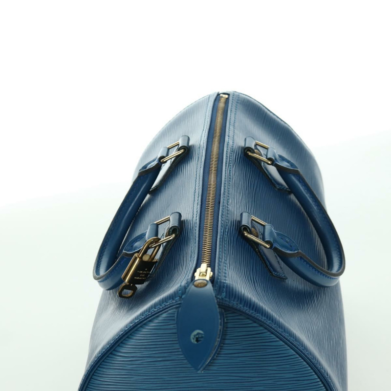 【日本直送】路易威登 Epi Speedy 30 手提包，托萊多藍，M43005，LV 正品，編號 172778V-5