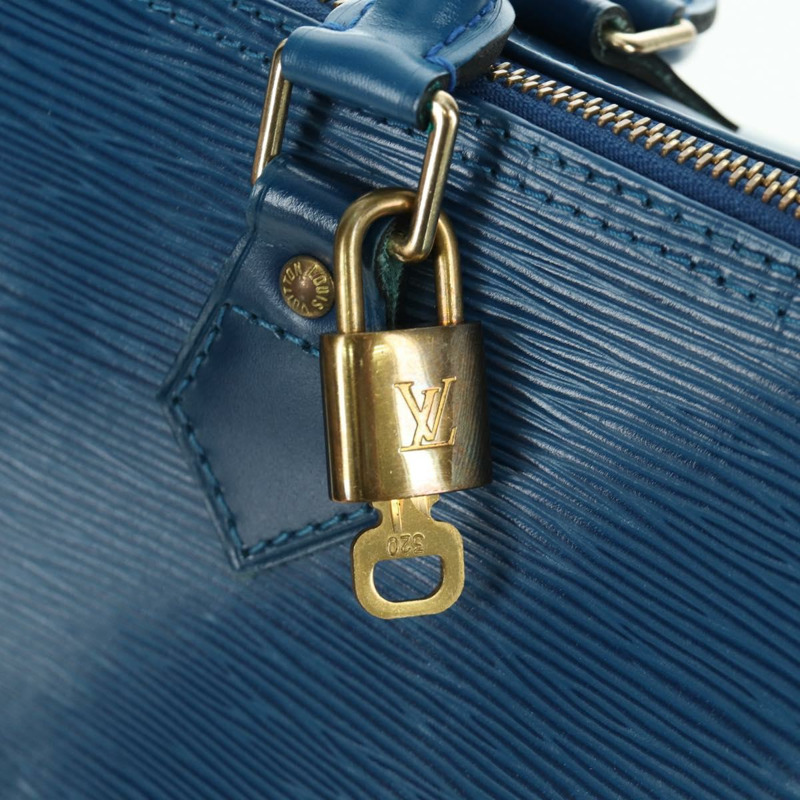 【日本直送】路易威登 Epi Speedy 30 手提包，托萊多藍，M43005，LV 正品，編號 172778V-18