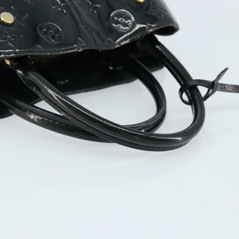 【日本直送】路易威登 Monogram Vernis Montaigne 中型手提包 Noir M50168 LV 正品 172893-6