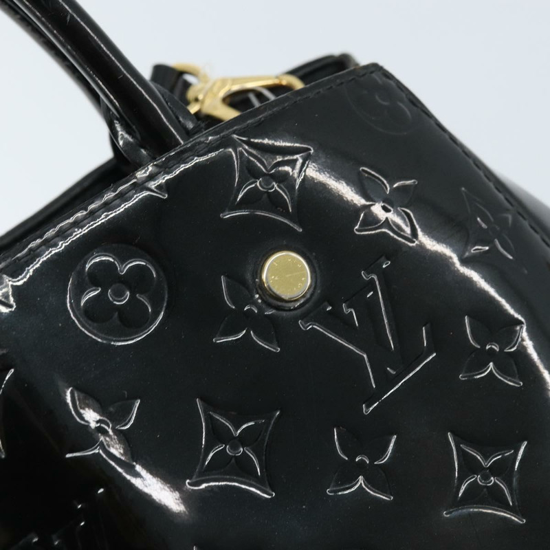 【日本直送】路易威登 Monogram Vernis Montaigne 中型手提包 Noir M50168 LV 正品 172893-9