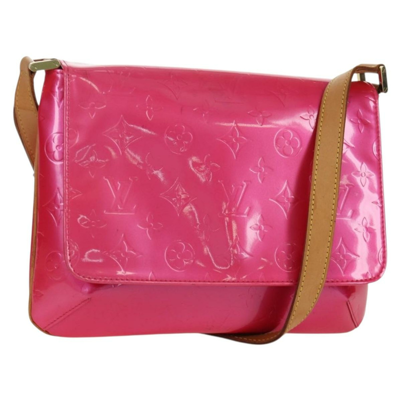 【日本直送】路易威登 Vernis Thompson Street 手袋 玫紅色 M91215 LV 正品 166943A-0