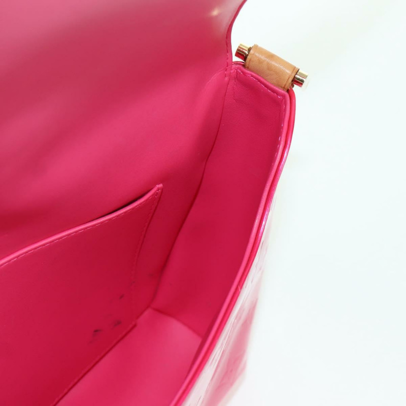 【日本直送】路易威登 Vernis Thompson Street 手袋 玫紅色 M91215 LV 正品 166943A-23