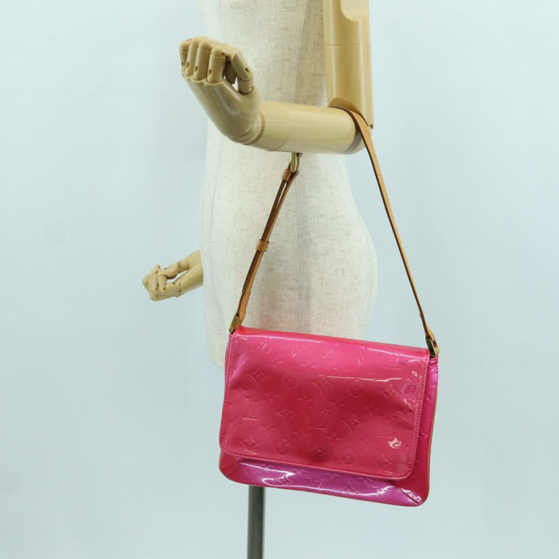 【日本直送】路易威登 Vernis Thompson Street 手袋 玫紅色 M91215 LV 正品 166943A-26