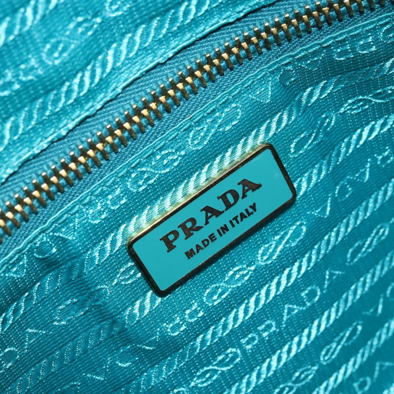 【日本直送】PRADA 手提包 Safiano 皮革 金色 祖母綠 正品 171445V-21