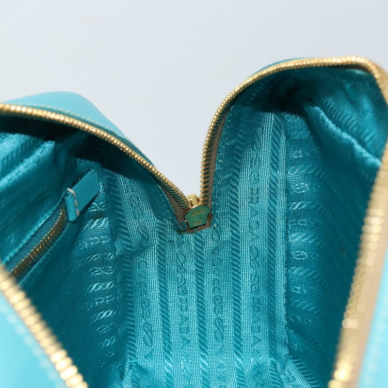 【日本直送】PRADA 手提包 Safiano 皮革 金色 祖母綠 正品 171445V-22