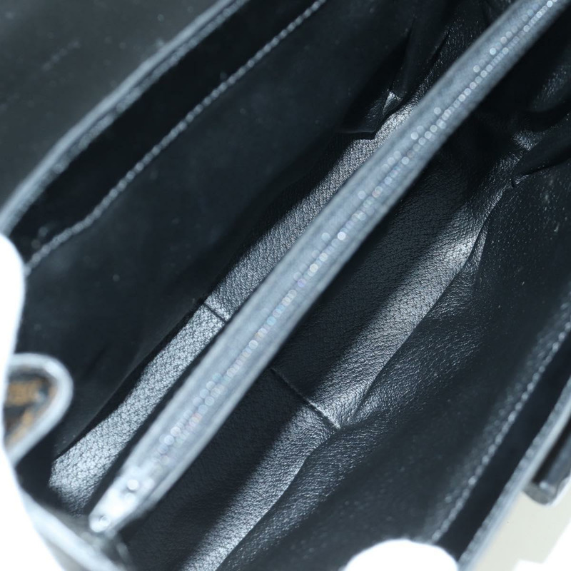 【日本直送】CELINE Circle Macadam帆布手提包 PVC 2way 黑色金色 Auth 171461V-9