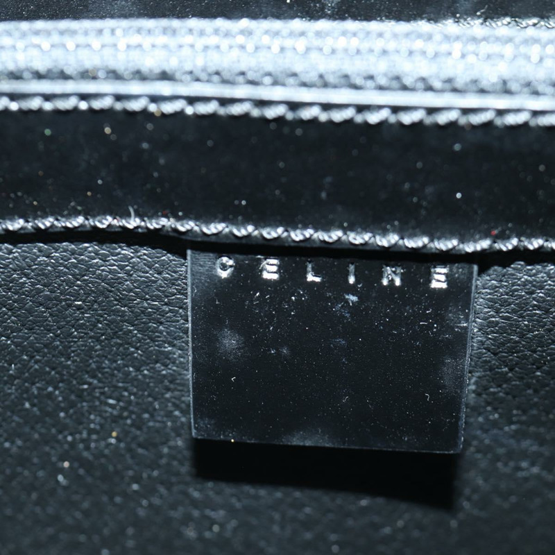 【日本直送】CELINE Circle Macadam帆布手提包 PVC 2way 黑色金色 Auth 171461V-22