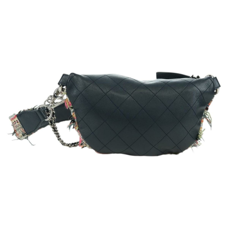 【日本直送】香奈兒 (CHANEL) Matelasse Chain Bag Tweed 2way Multicolor Silver CC Auth 171446SAM-1