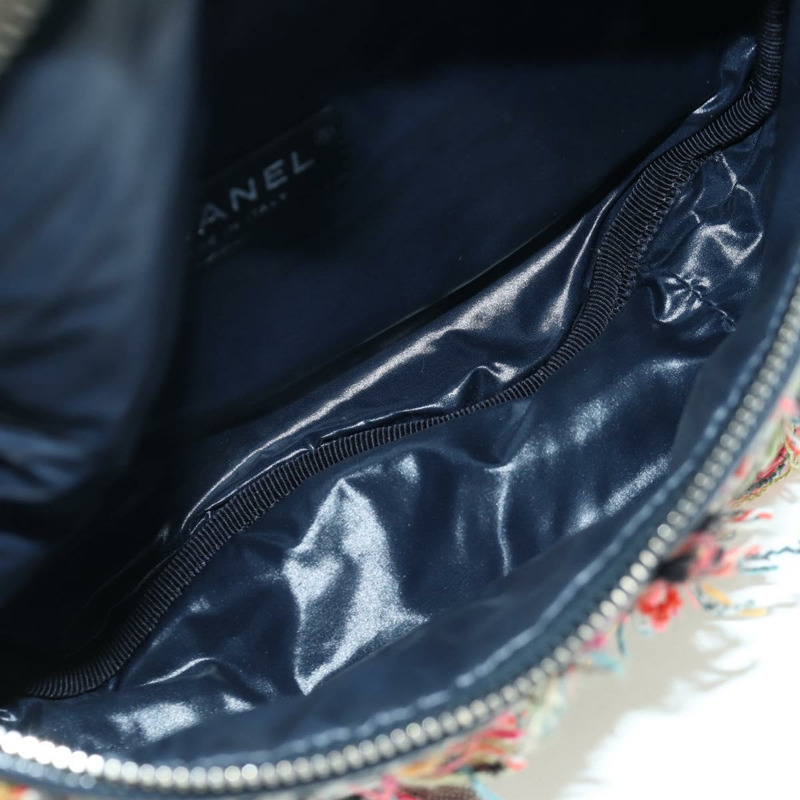 【日本直送】香奈兒 (CHANEL) Matelasse Chain Bag Tweed 2way Multicolor Silver CC Auth 171446SAM-9